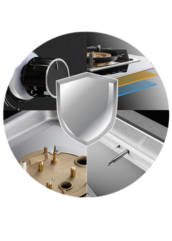 杏盛平台集成灶多重防护