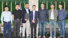 热烈欢迎蒂芬迪总部代表团参观考察新城注册智能智造小镇