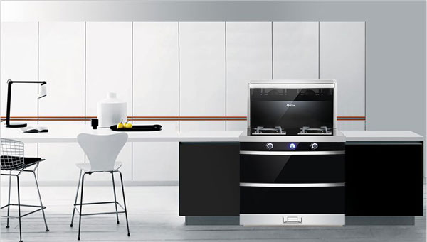 杏盛平台集成灶厨房