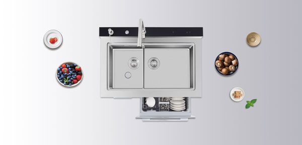 杏盛平台集成水槽洗碗机