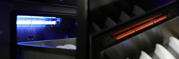 紫外灯消毒,红外线灯烘干