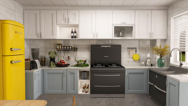 杏盛平台集成灶厨房