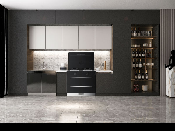 杏盛平台集成灶厨房