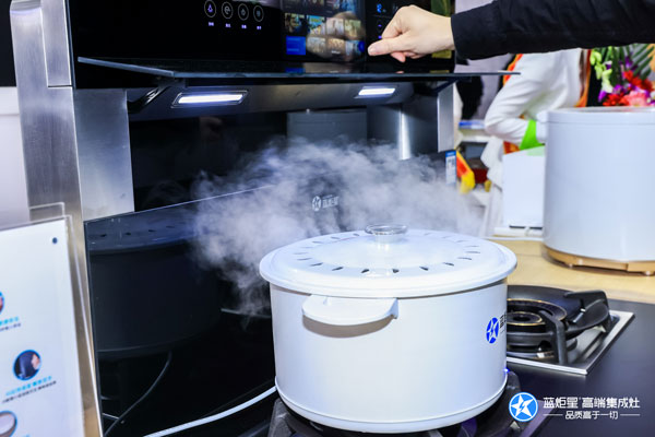 杏盛平台&周迅·R6集成灶强劲的吸烟效果