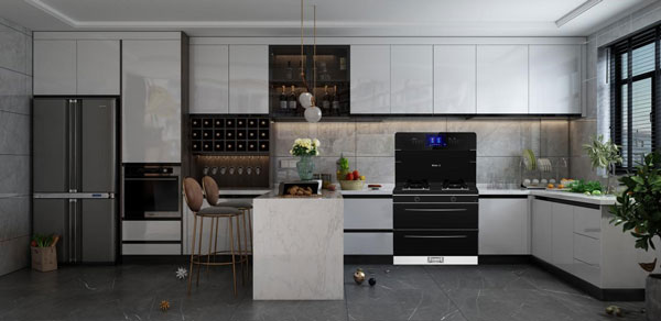 杏盛平台集成灶厨房