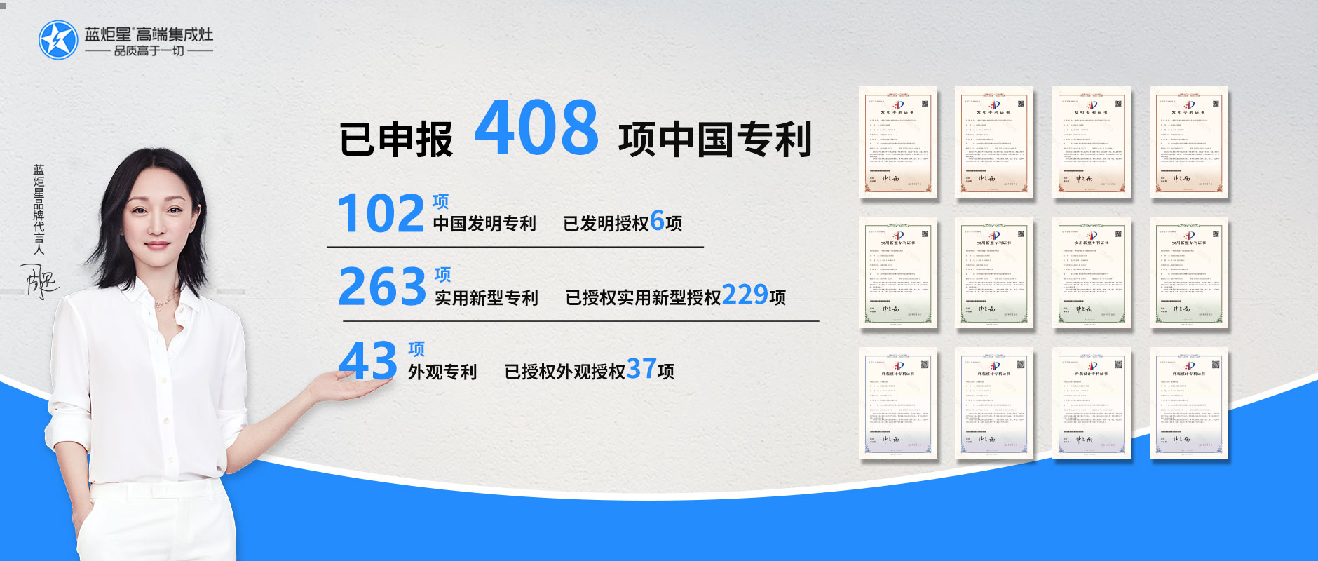 新城注册集成灶各类专利