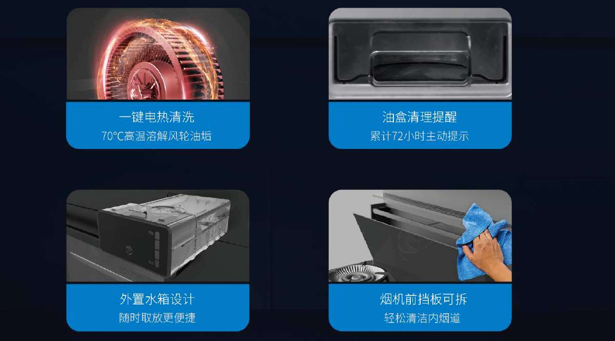 杏盛平台集成灶清洗方便